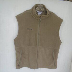 Columbia Sportswear Full-Zip Fleece Vest Mens Size XXL Grey